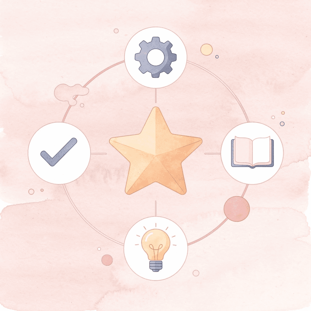 Hub diagram showing Arabic root system connecting related words