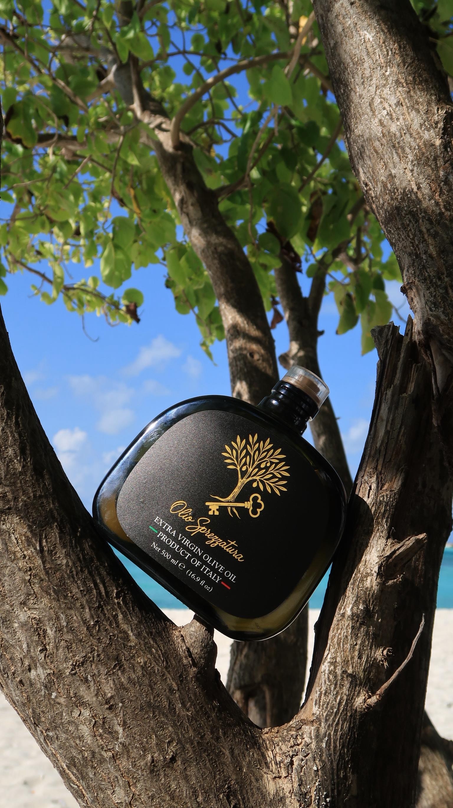 Extra Virgin Olive Oil in a tree