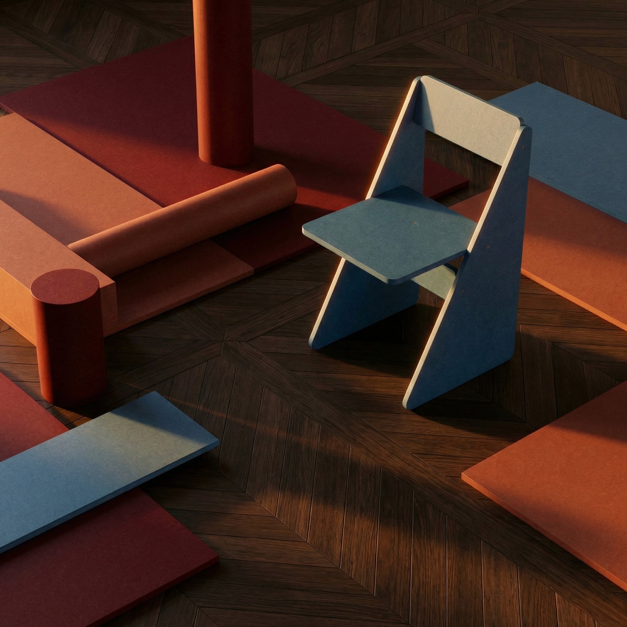 Close-up of a tree stump showing growth rings and a textured brown wood surface.