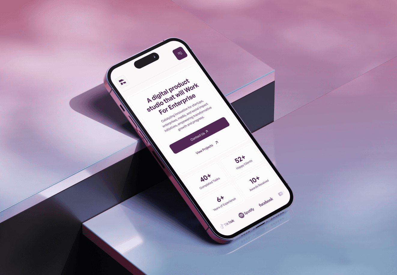Gency Agency App Android Mobile Ansicht