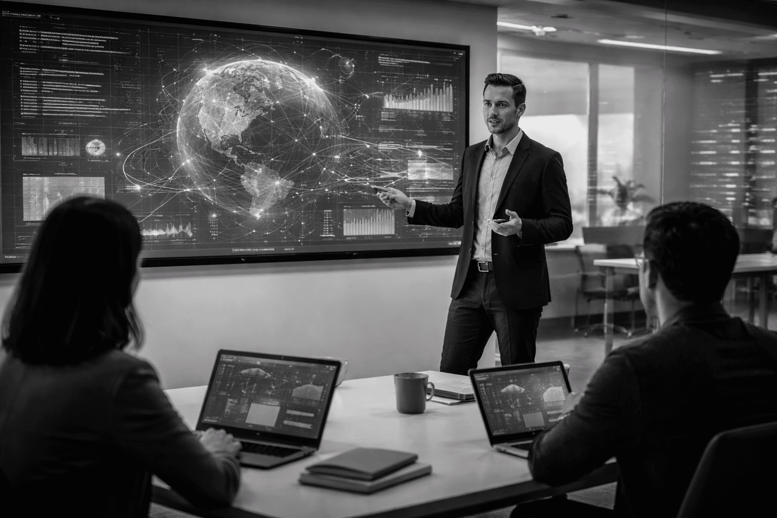 man in black formal suit jacket and pants carrying black bag while walking on pedestrian lane during daytime