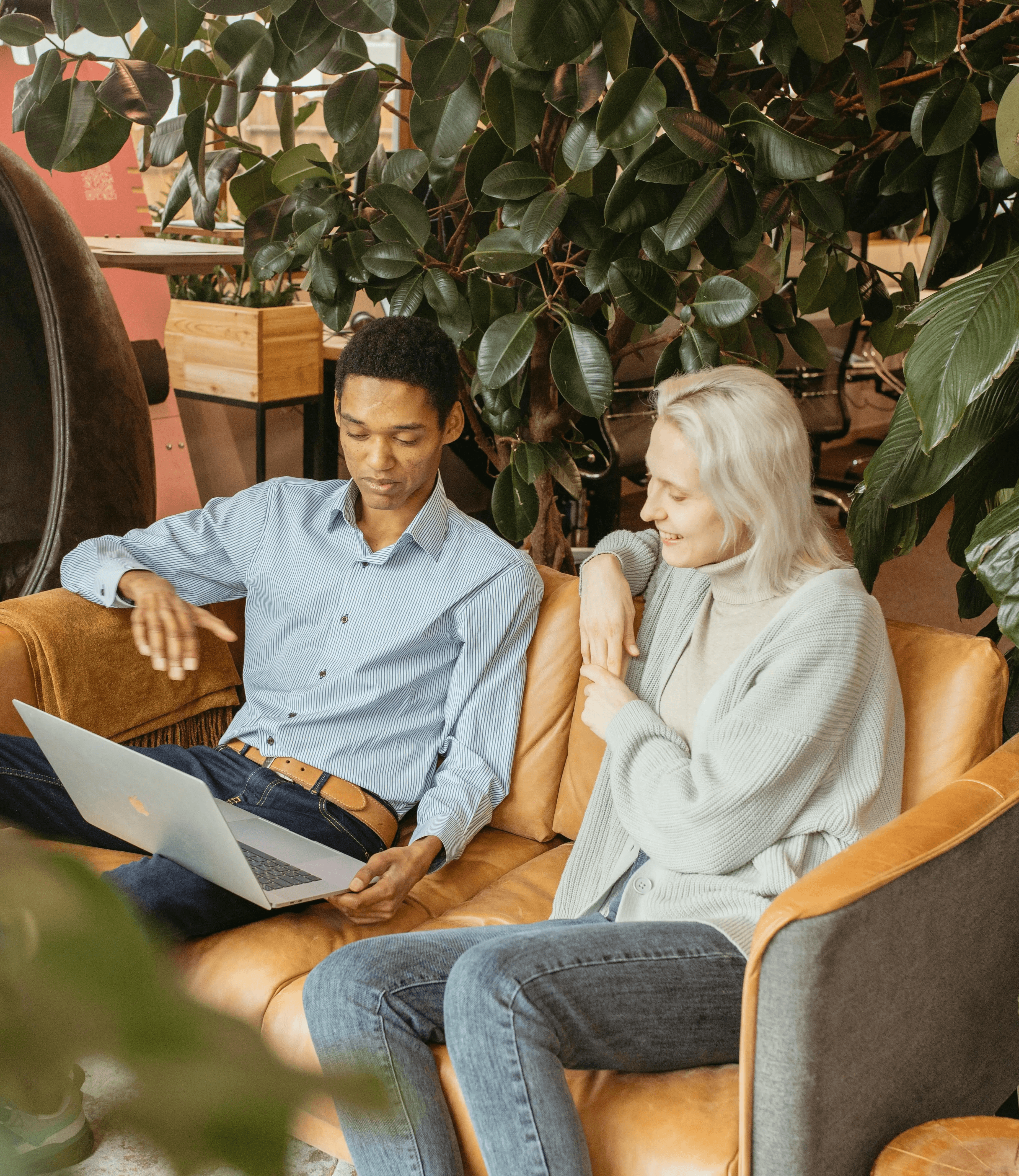 Expat receiving career coaching session to reframe job search as a sales process in Germany