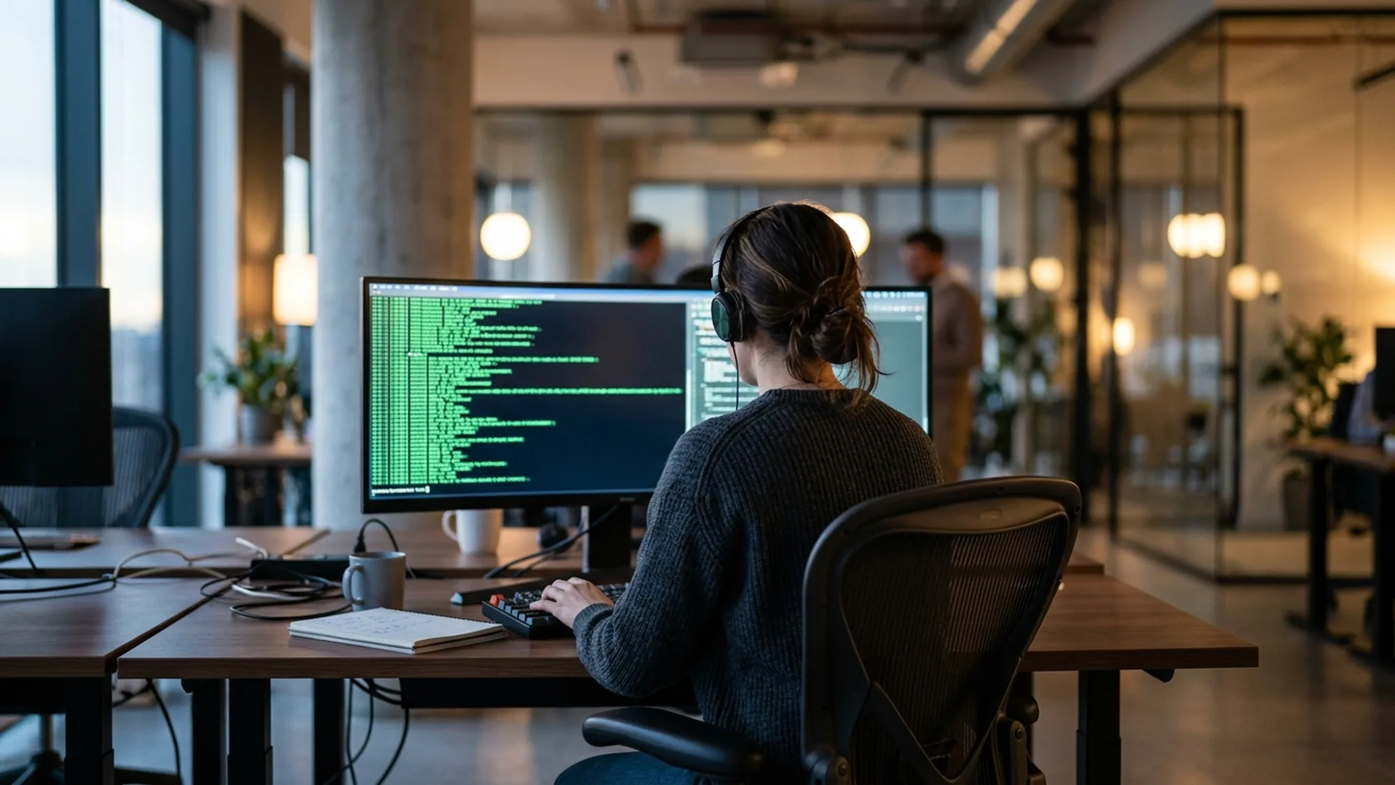 Développeur Python analysant les résultats de tests automatisés
