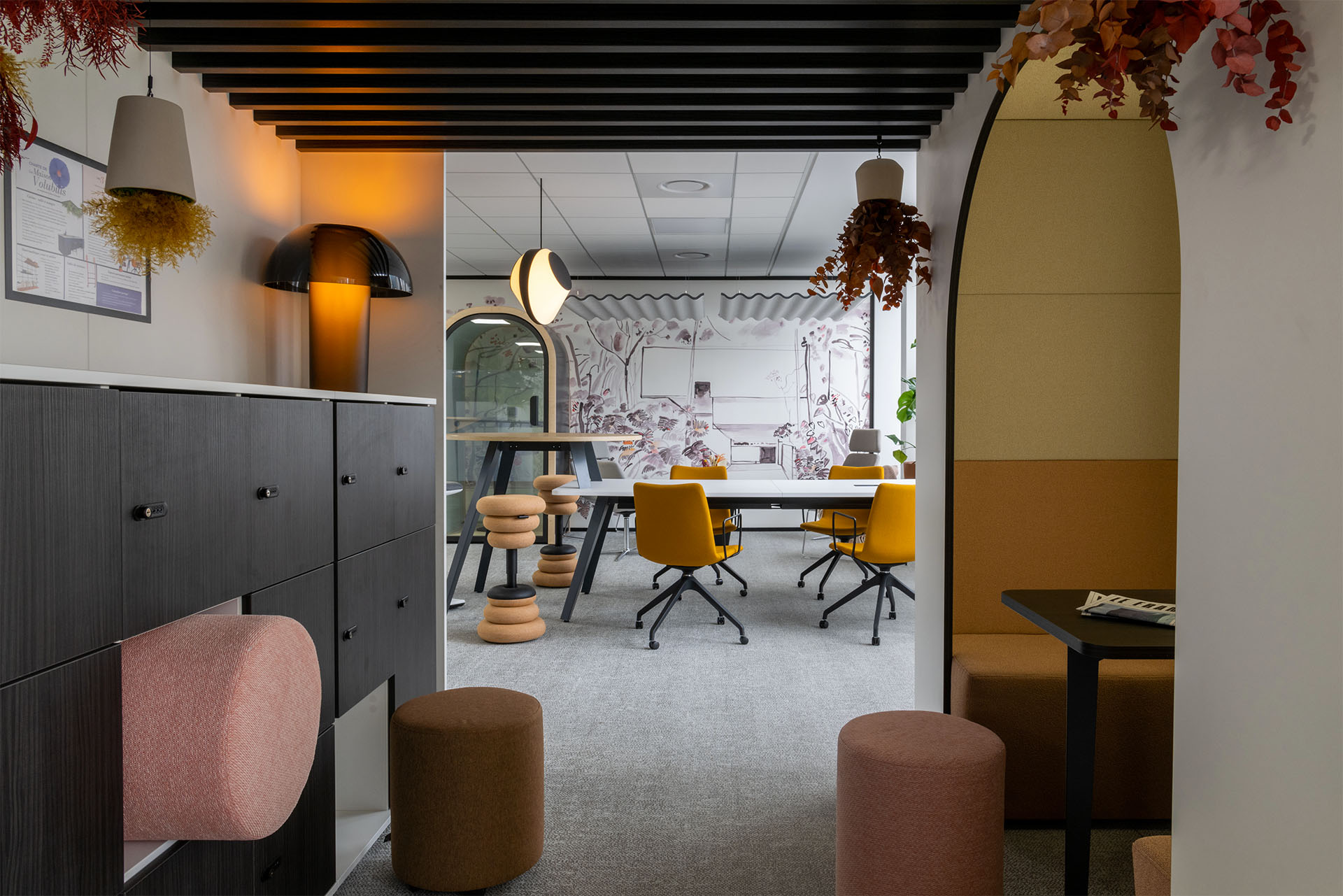 Open space hybride espace de travail