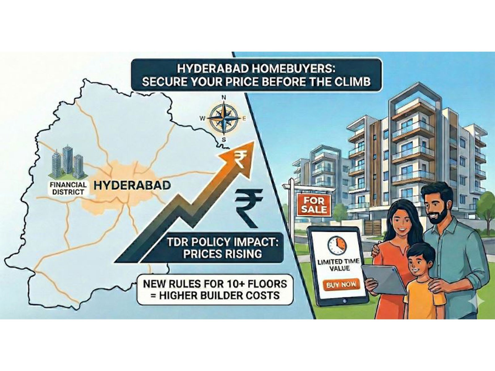 Hyderabad’s New TDR Rule Could Push Home Prices Higher Soon news cover
