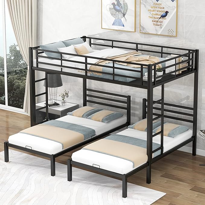 Experience superior quality with the space saving triple bunk bed, crafted for durability and style.