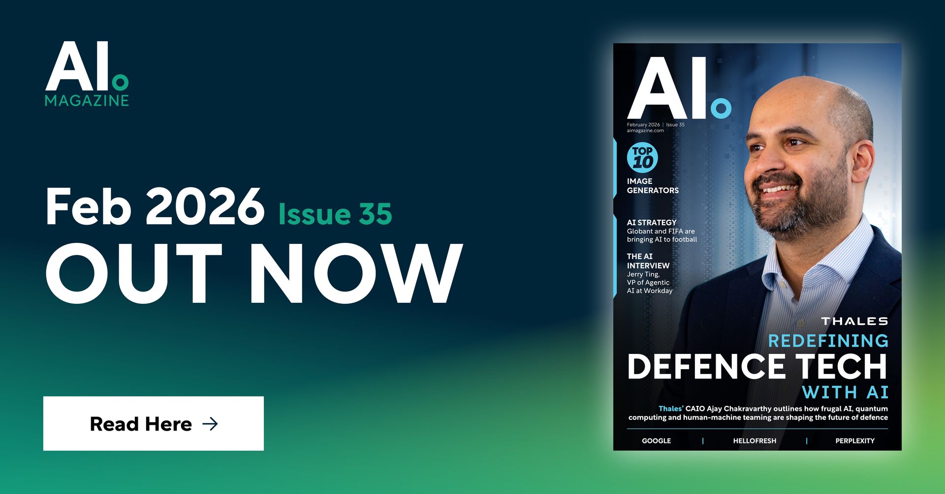 AI Magazine’s Latest Issue Features Ajay Chakravarthy, CAIO at Thales on Frugal AI, Quantum Computng and Human-Machine Teaming