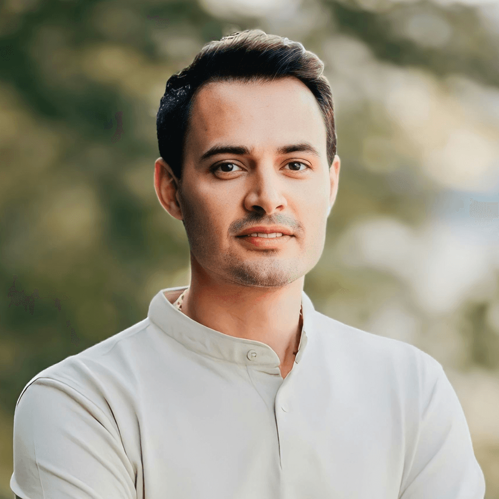 Professional headshot of a male product designer