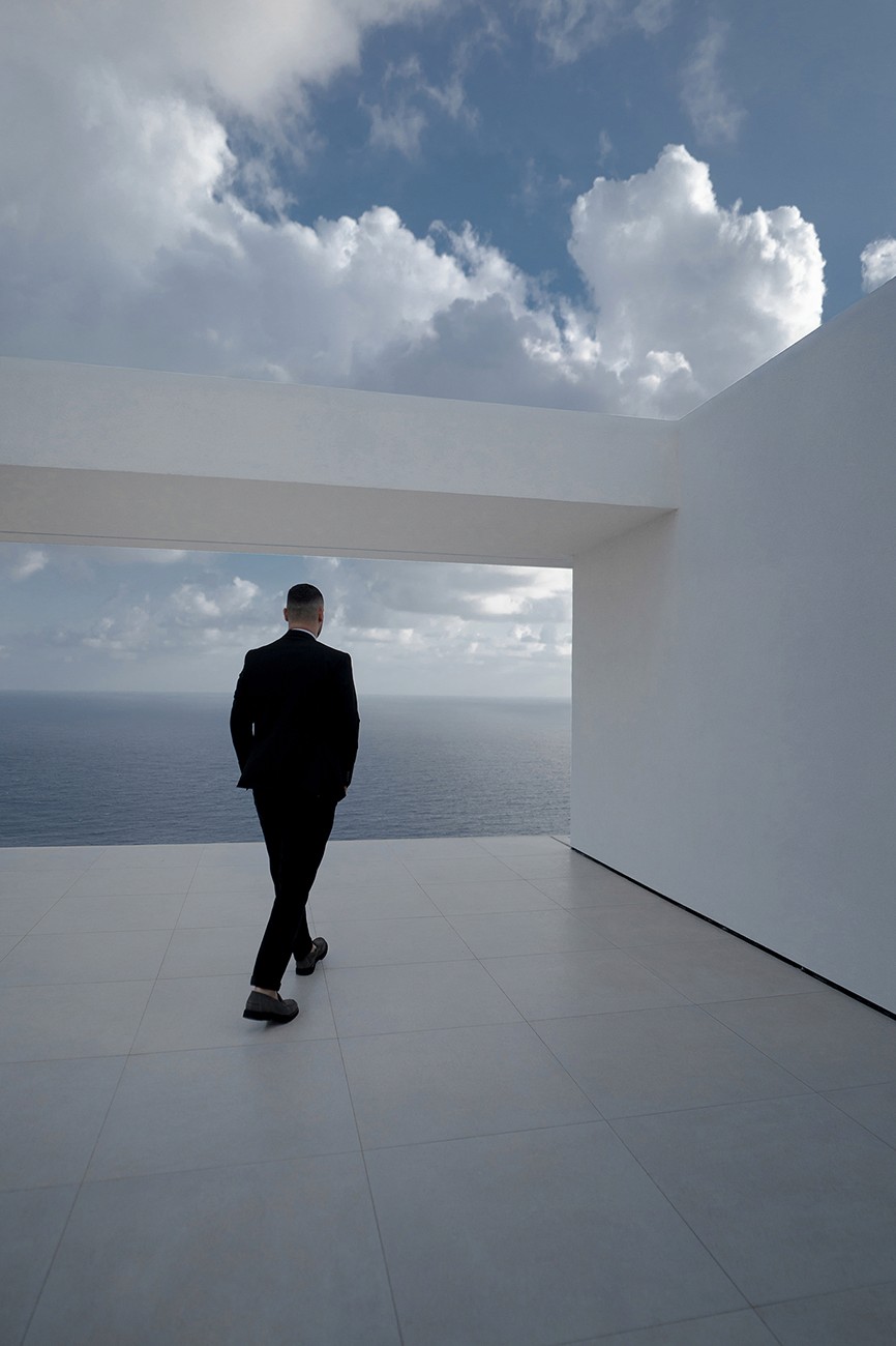 Lifestyle frame for a villa launch.