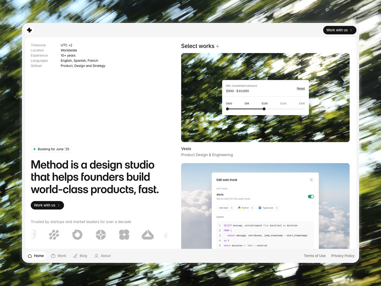 Method Framer Template