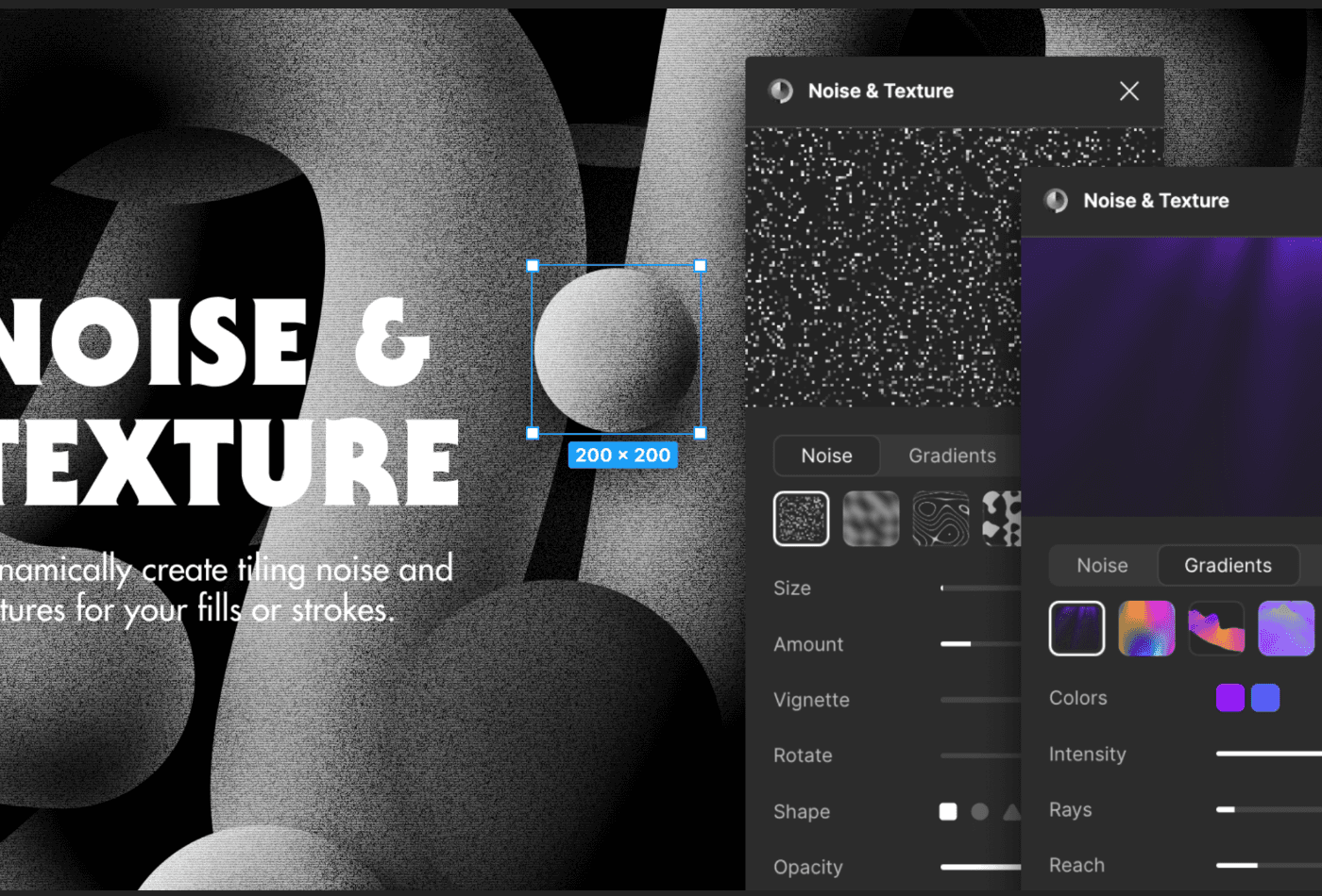 Noise and texture figma plugin