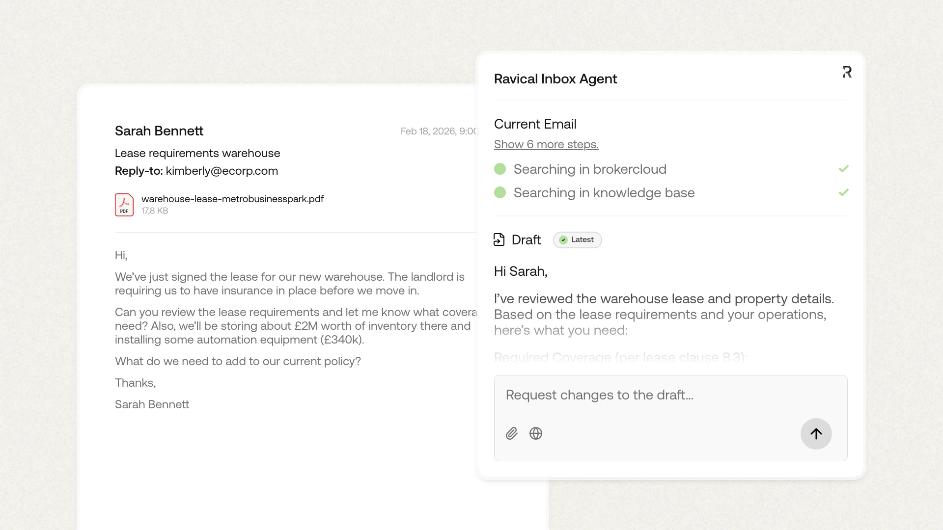 Ravical-Mailbox-add-in - Mail Insurance
