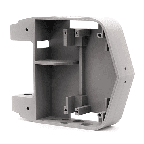 grey petg housing 3d printed fdm