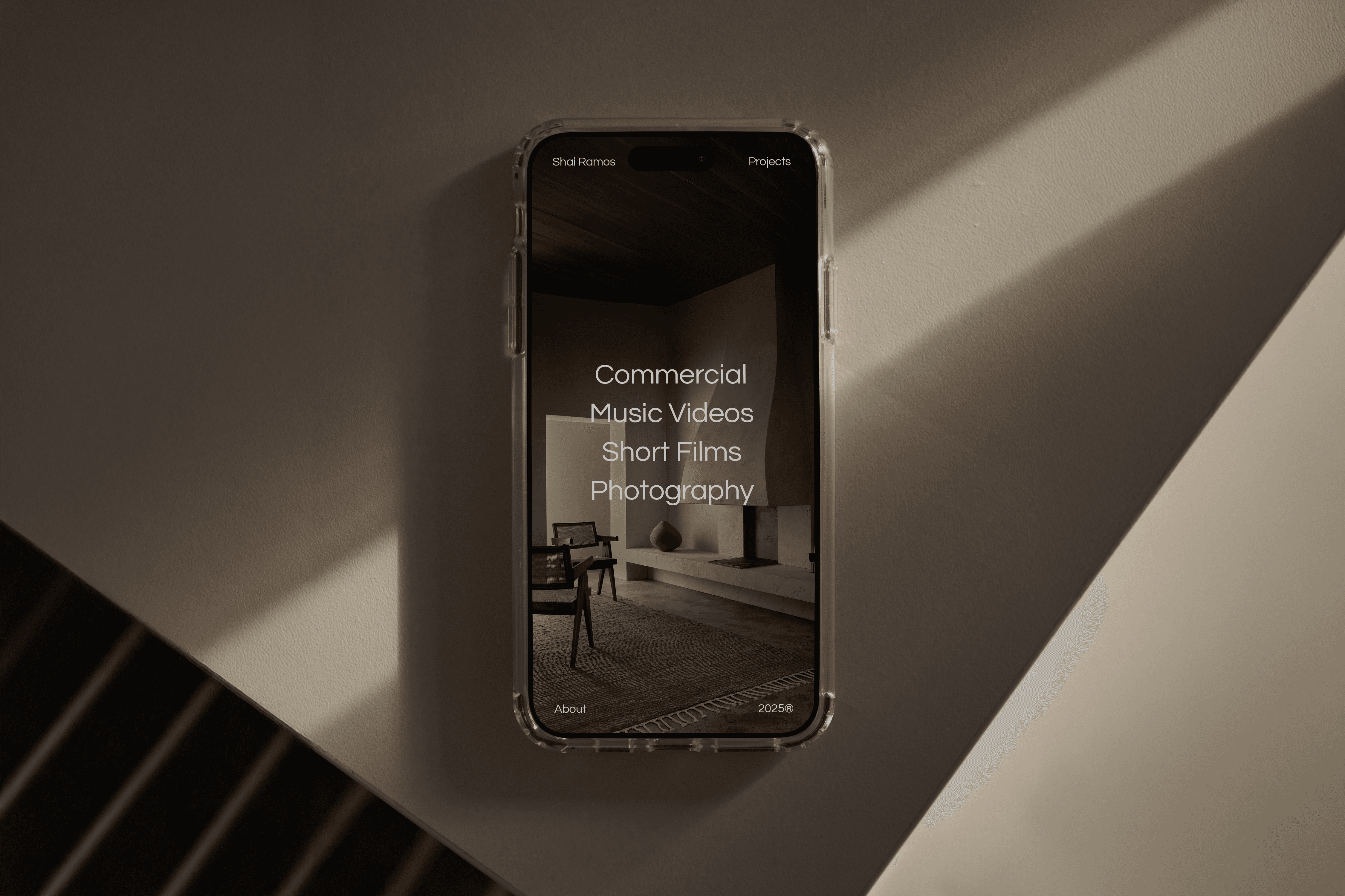 Mobile version of the website