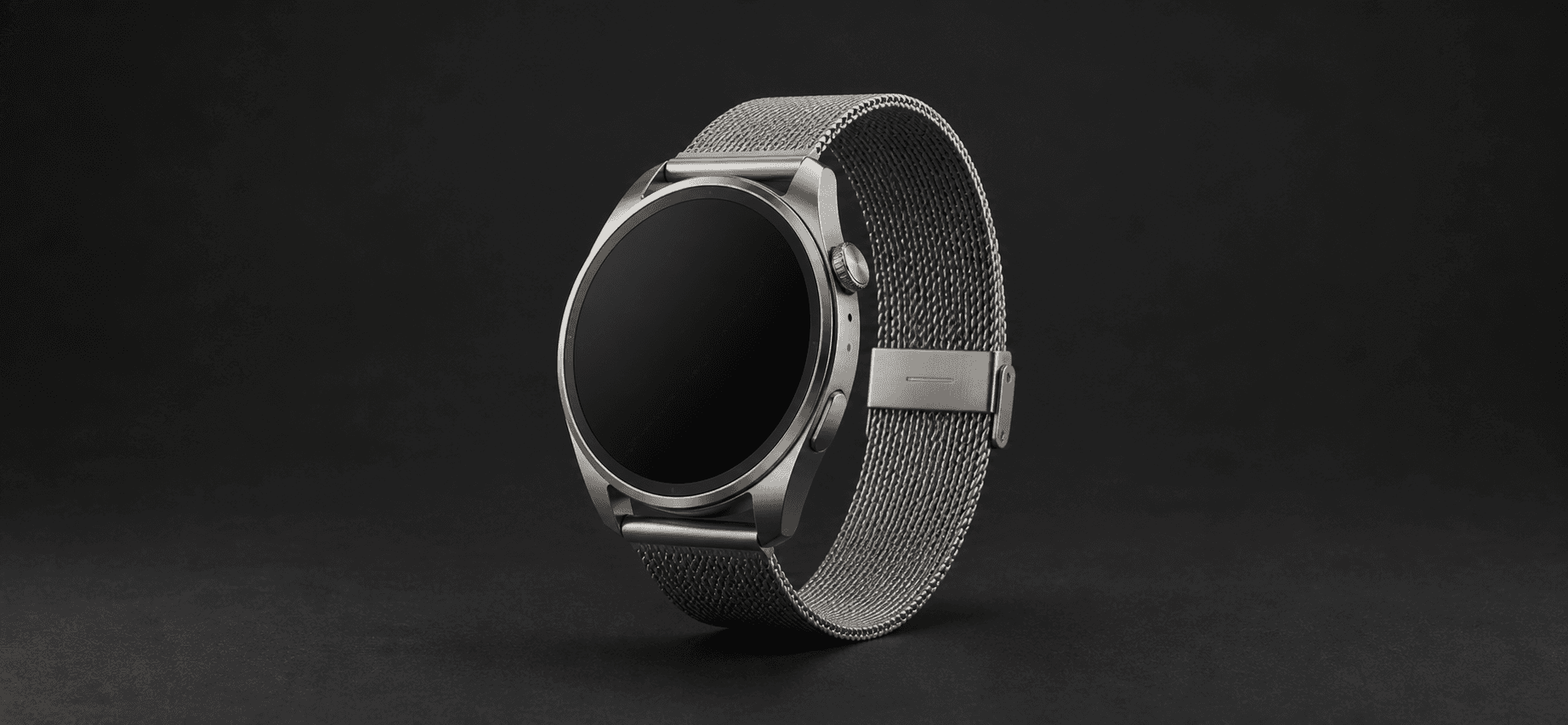 Stainless steel smartwatch and mesh band