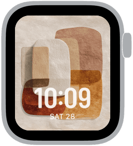 atelier stone Apple Watch face preview 5 featuring watercolor, gradient, and modern.
