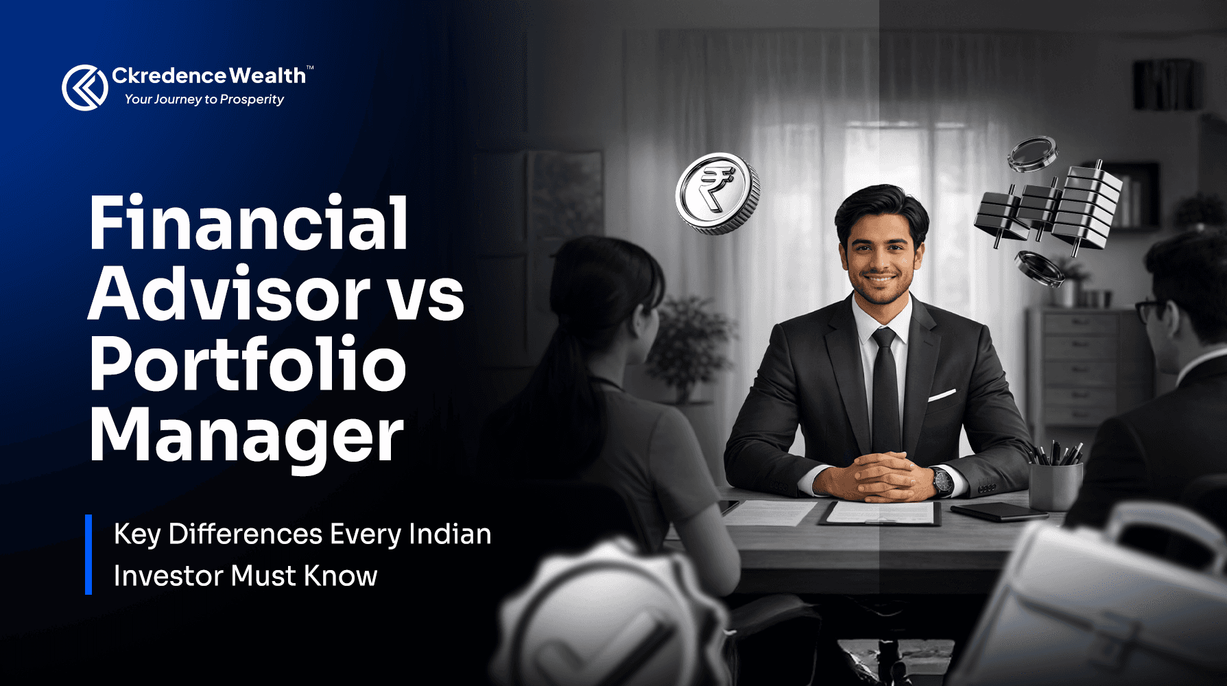 Financial advisor vs portfolio manager in India showing key differences in investment advice and execution roles