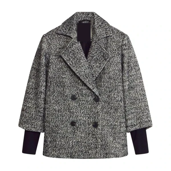 Cappotto corto in tweed