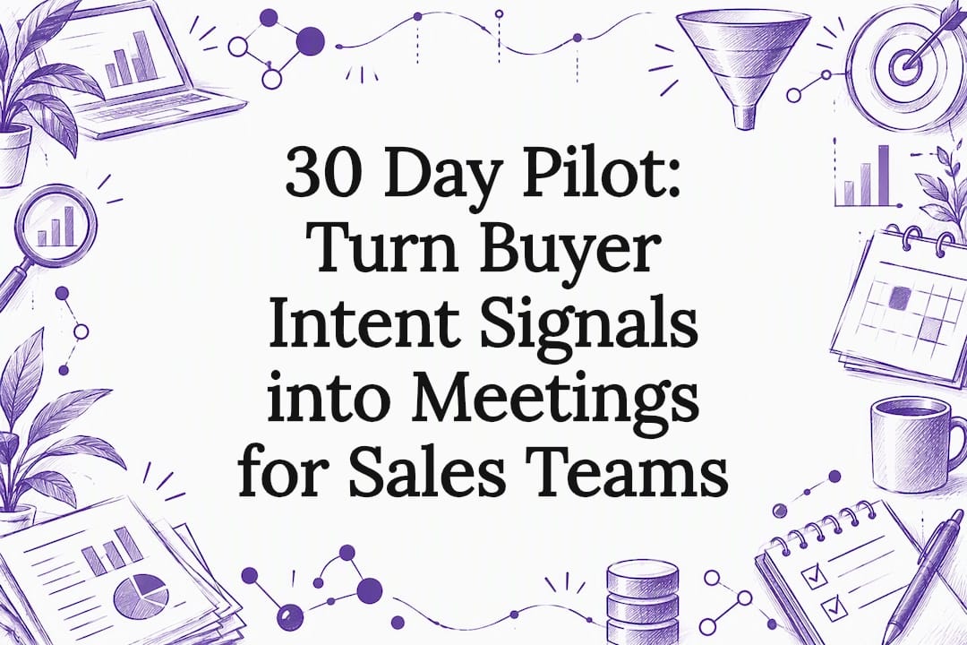 Decorative buyer intent signals title card