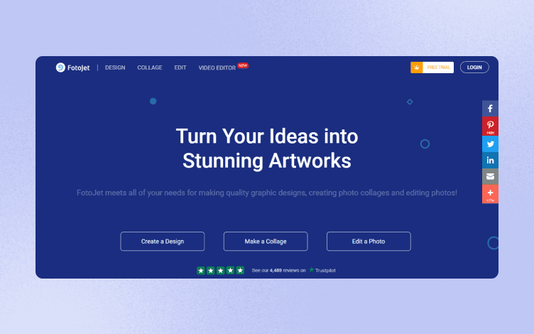 FotoJet homepage