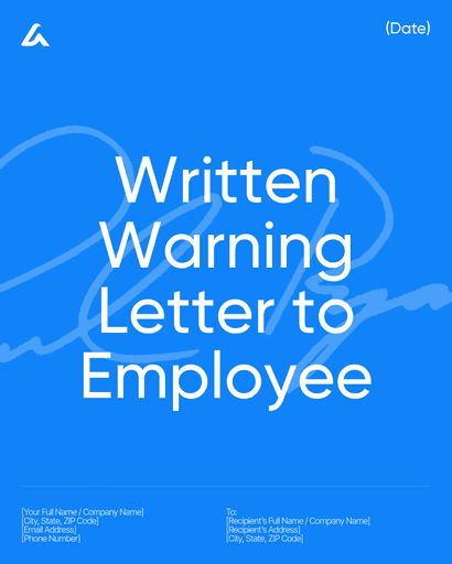 Written Warning Letter to Employee