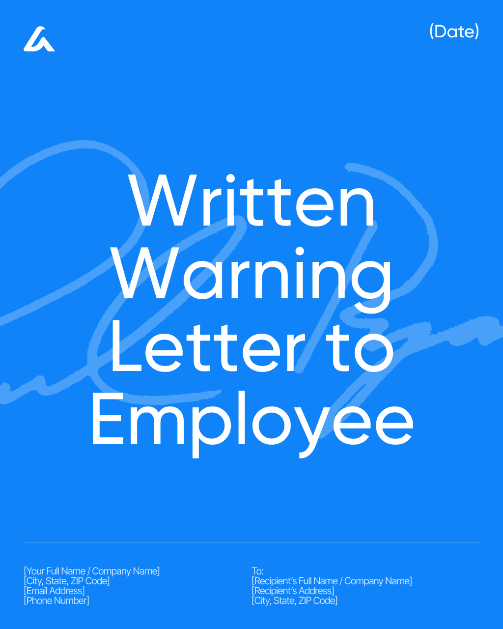 Written Warning Letter to Employee