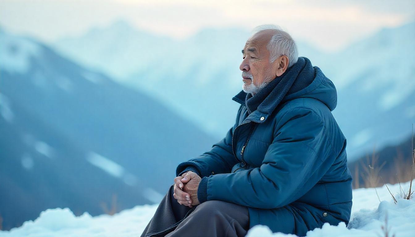 Heso blog image, man sitting on top of a mountain