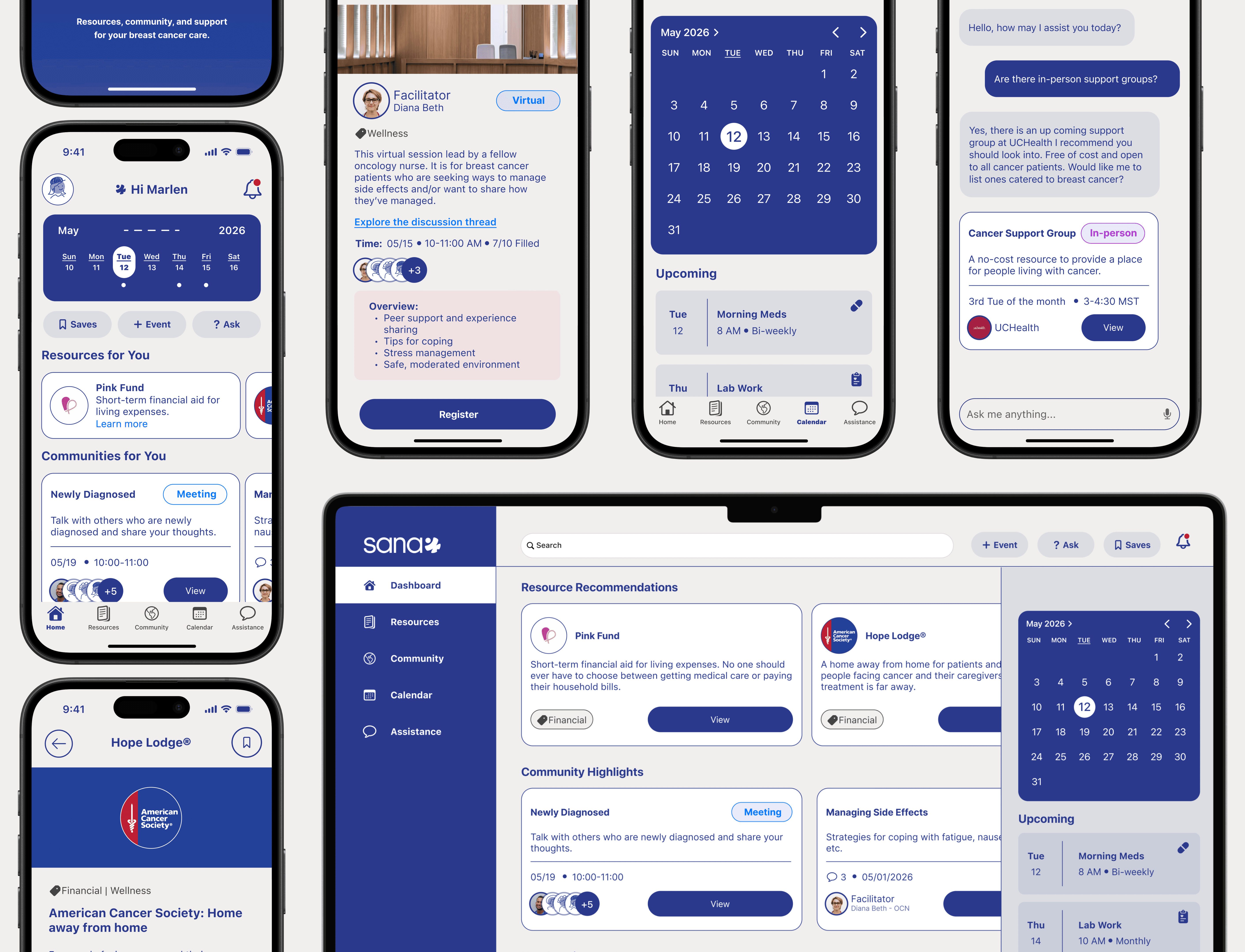 Thumbnail image for Sana that showcases mobile and desktop screens.