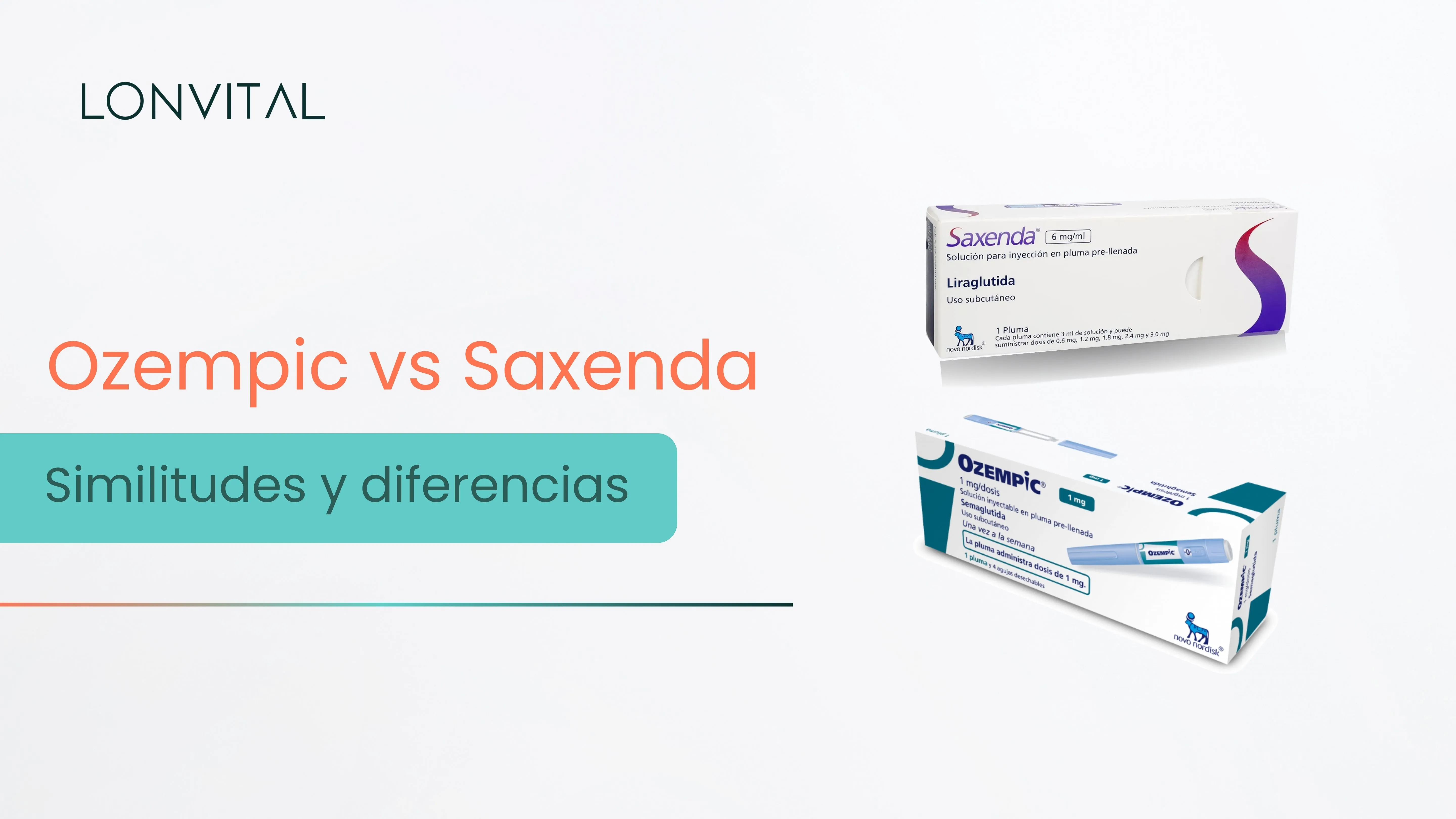 Ozempic vs Saxenda | Comparativa | Similitudes y diferencias