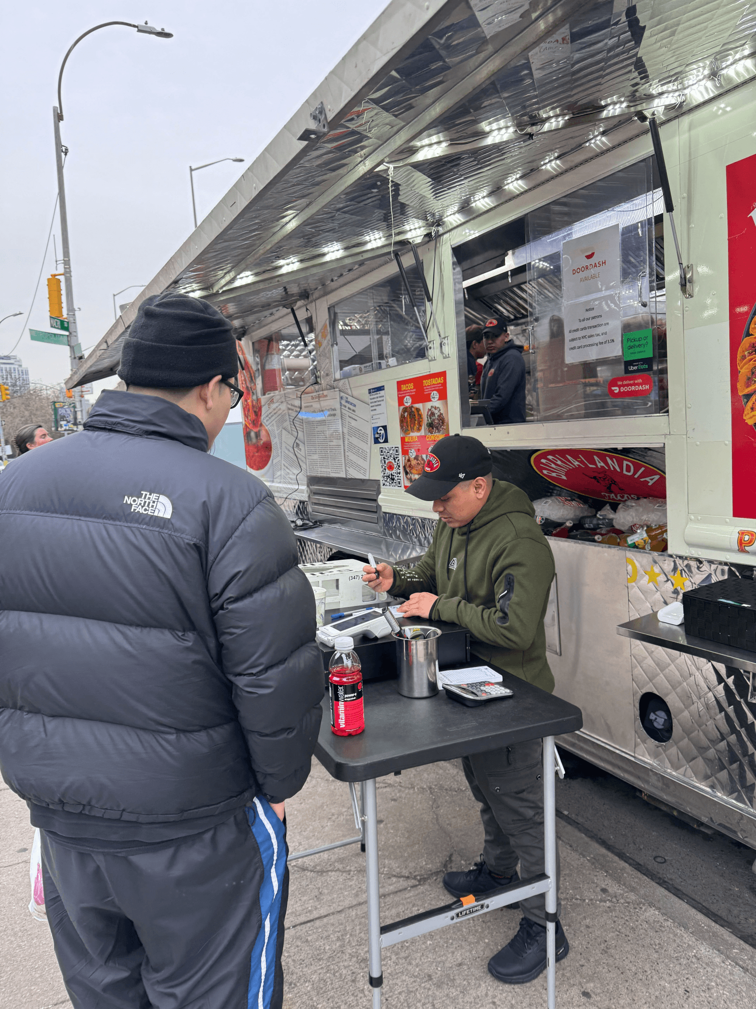 Snackpass Kiosk mounted to food truck