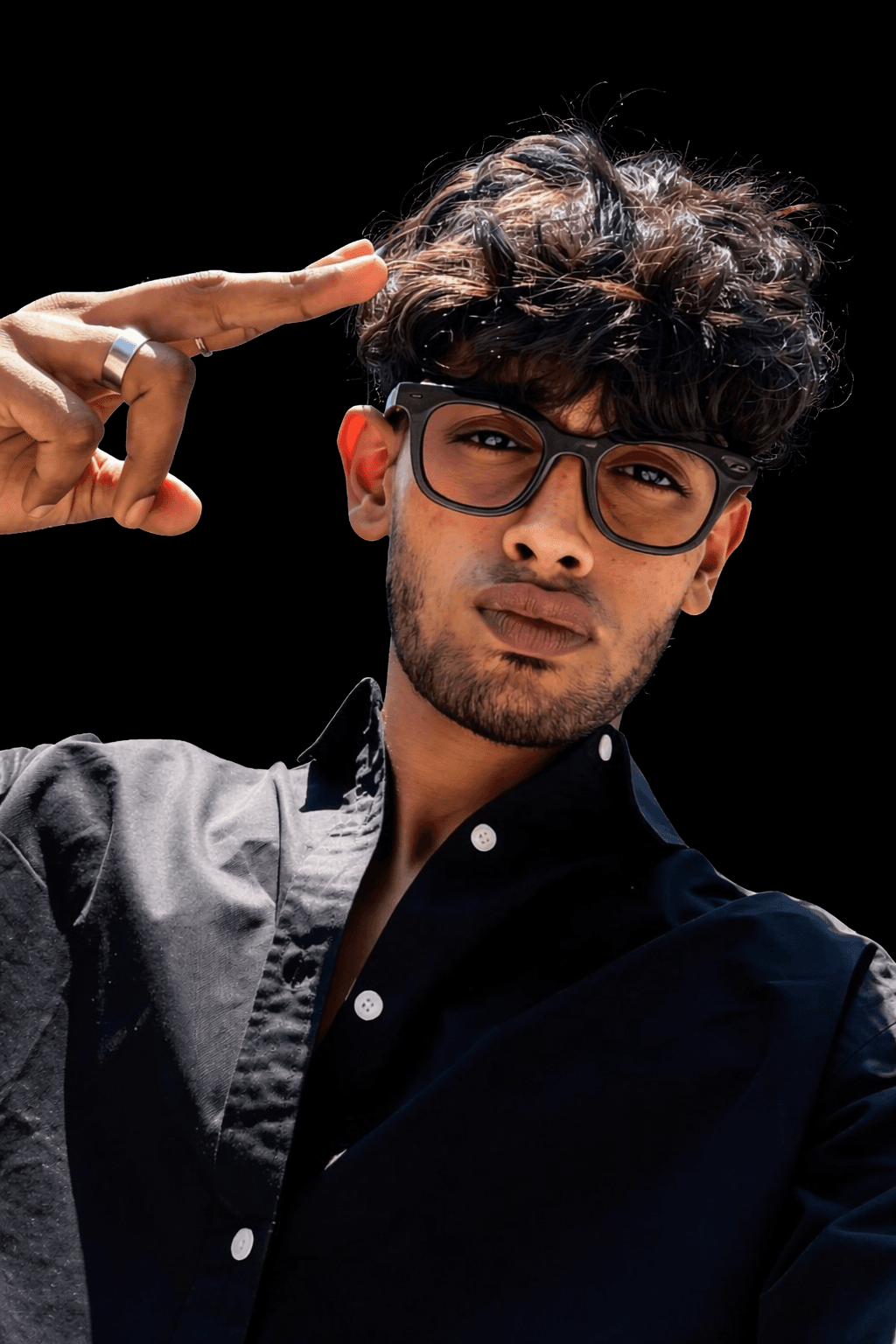 Portrait of portfolio creator – front view