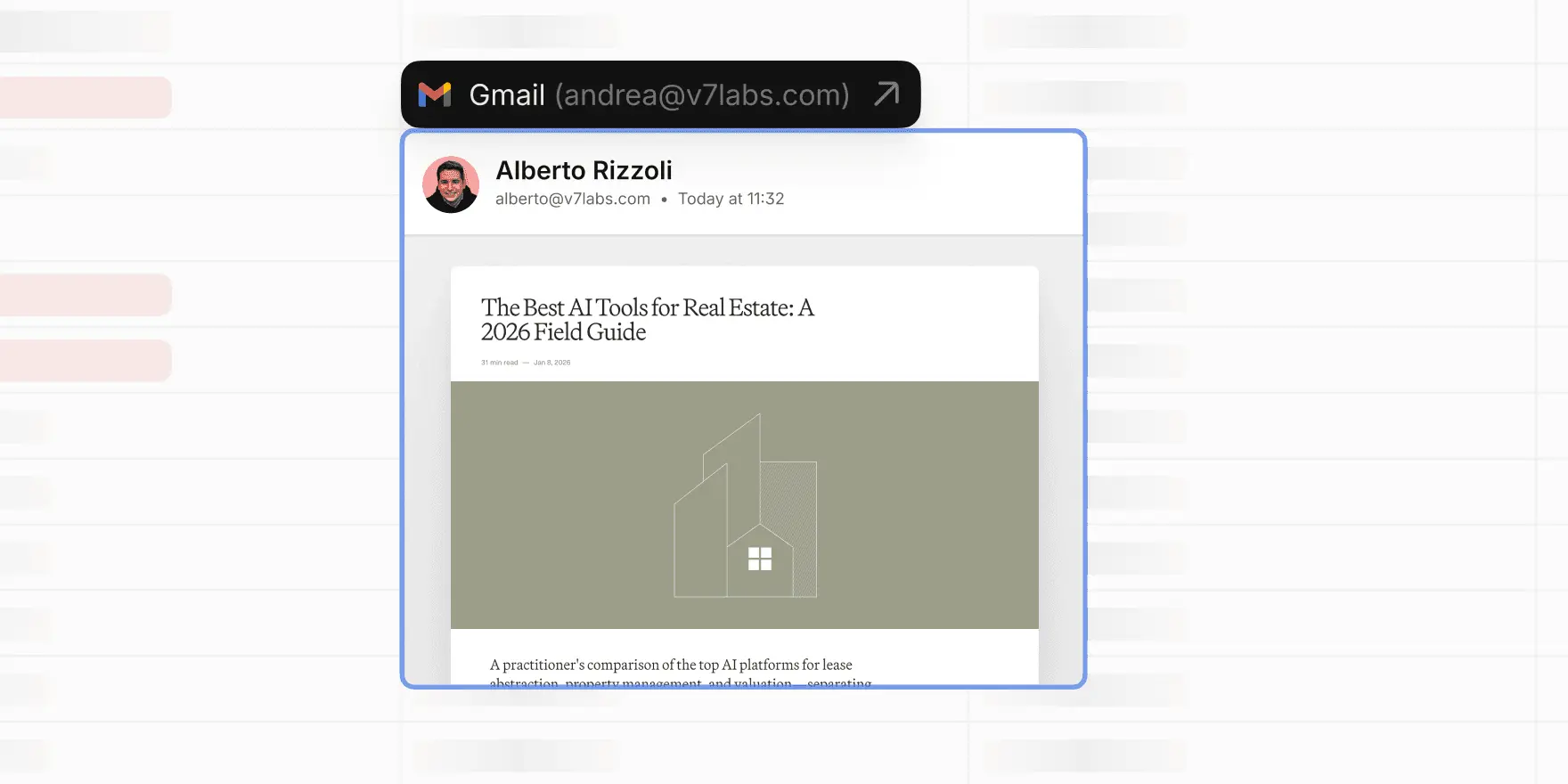 Email preview: The Best AI Tools for Real Estate: A 2026 Field Guide