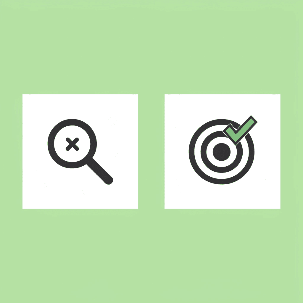 Before: 'What biology scholarships exist?' After: 'Which scholarships are designed for someone like me?'