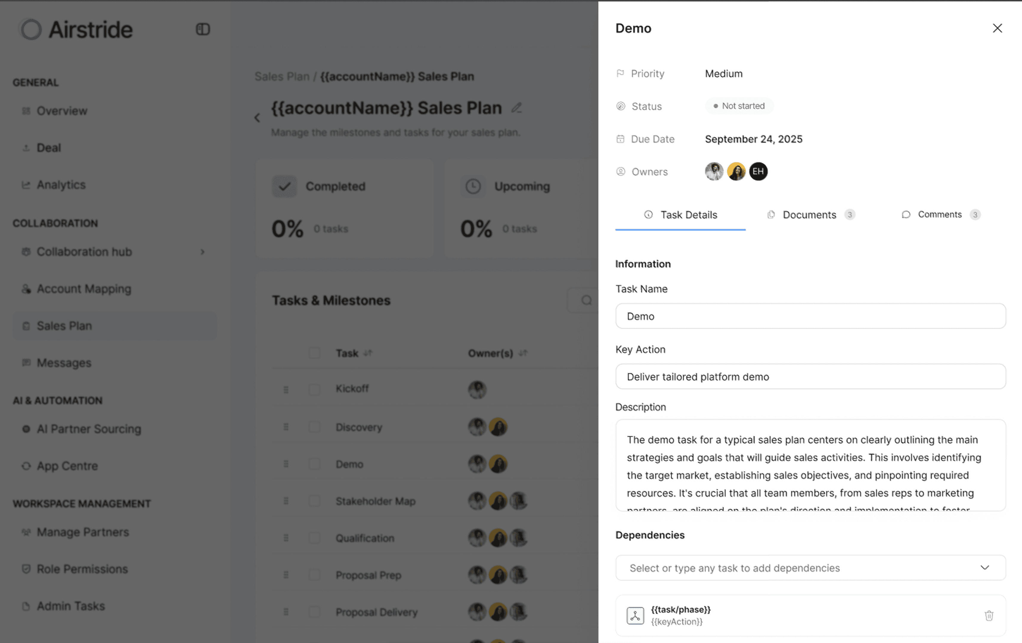Airstride C0-sell plan details