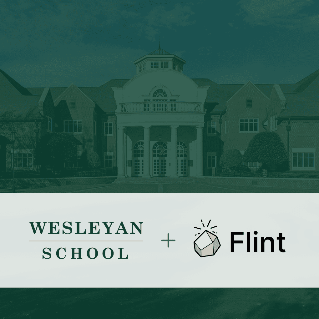 Wesleyan School and Flint logos