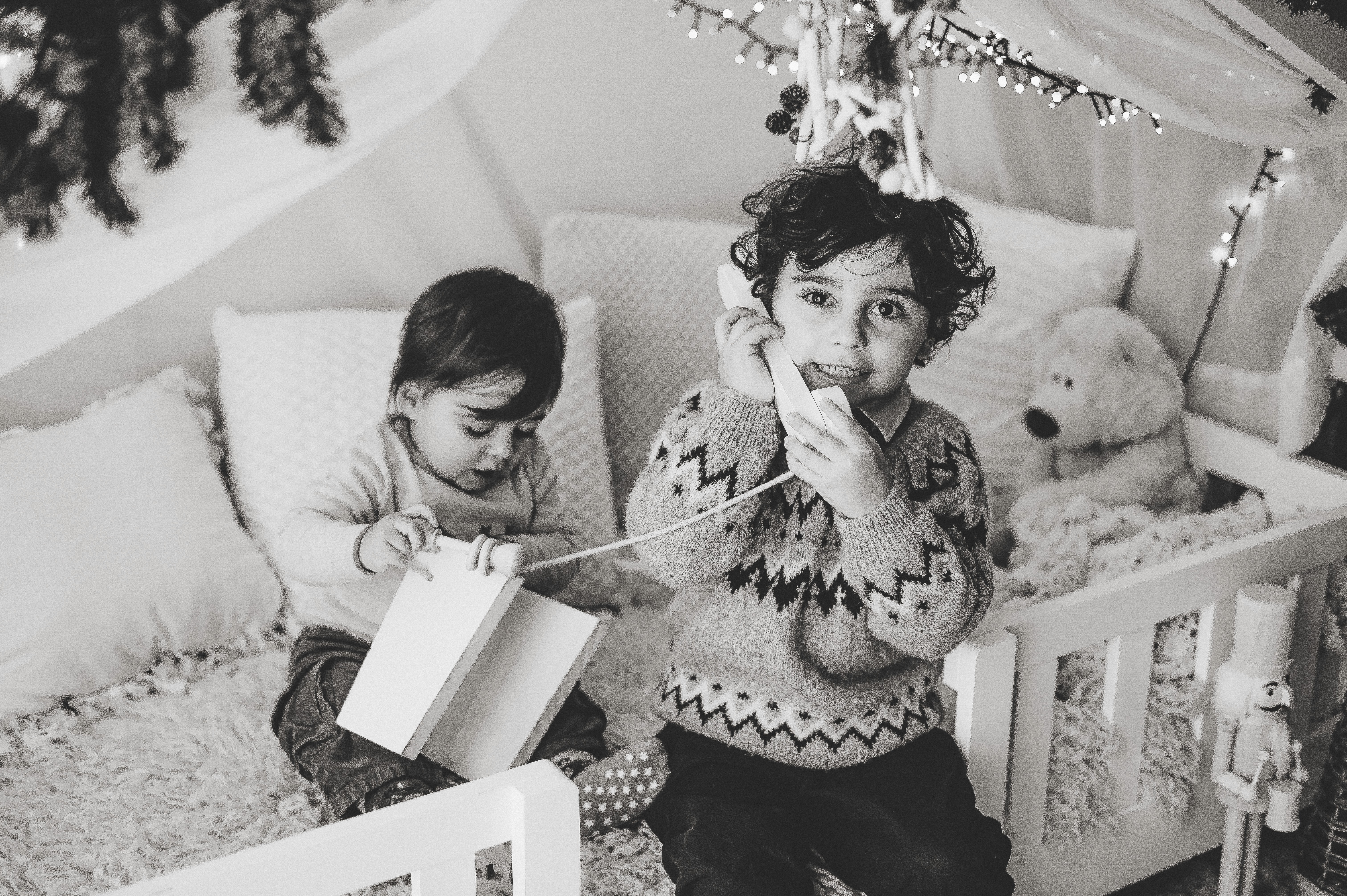 Drone shot of a running track at night
