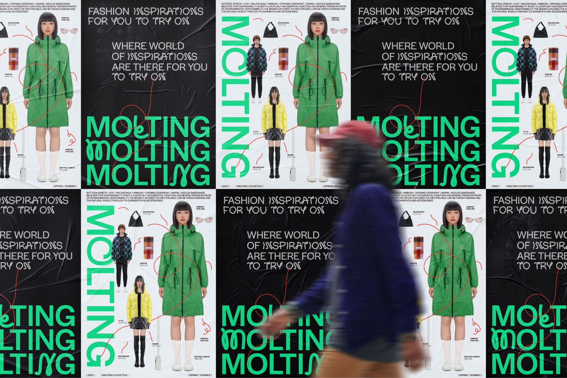 Abstract soft pink and blue gradient background