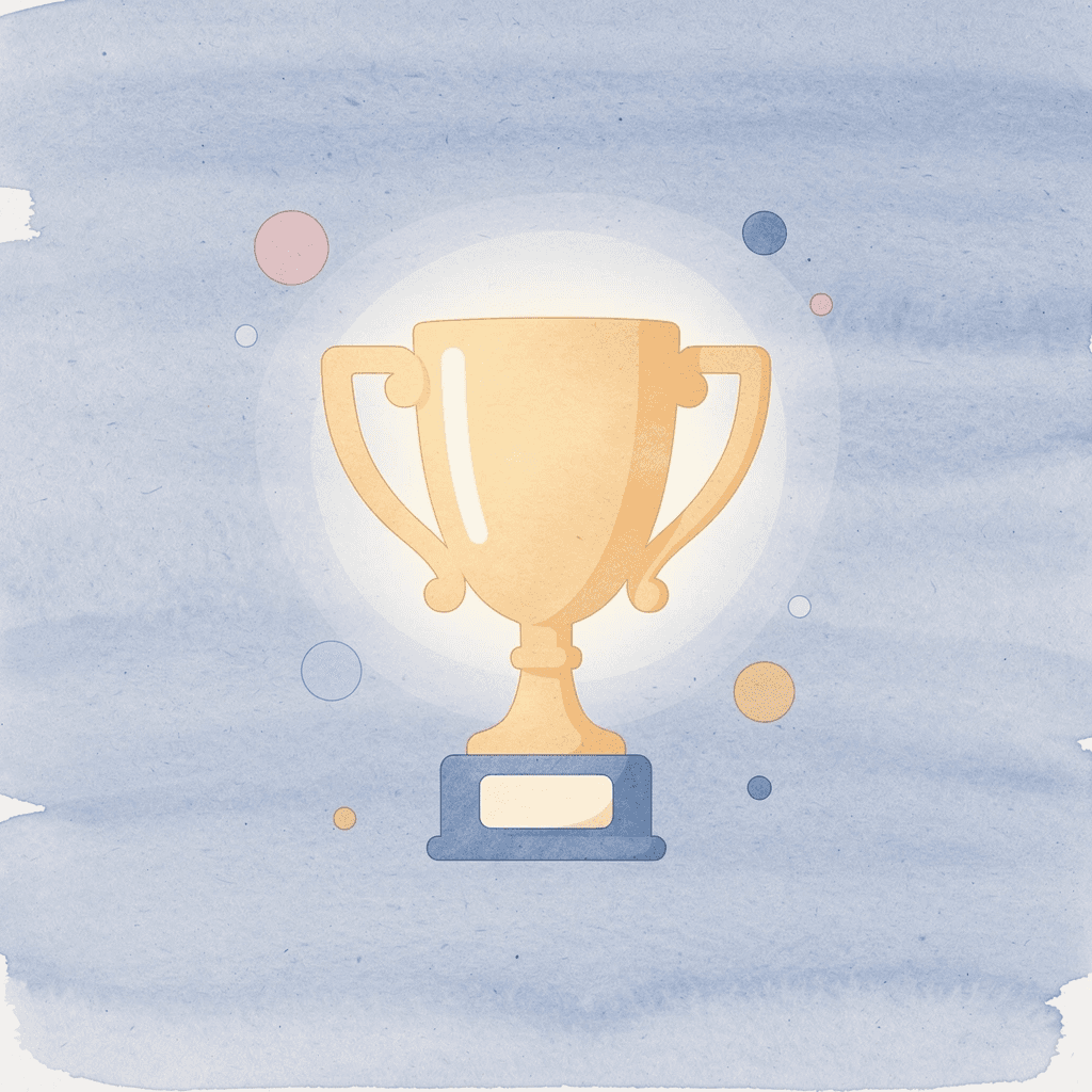 Trophy icon representing standout conference swag quality