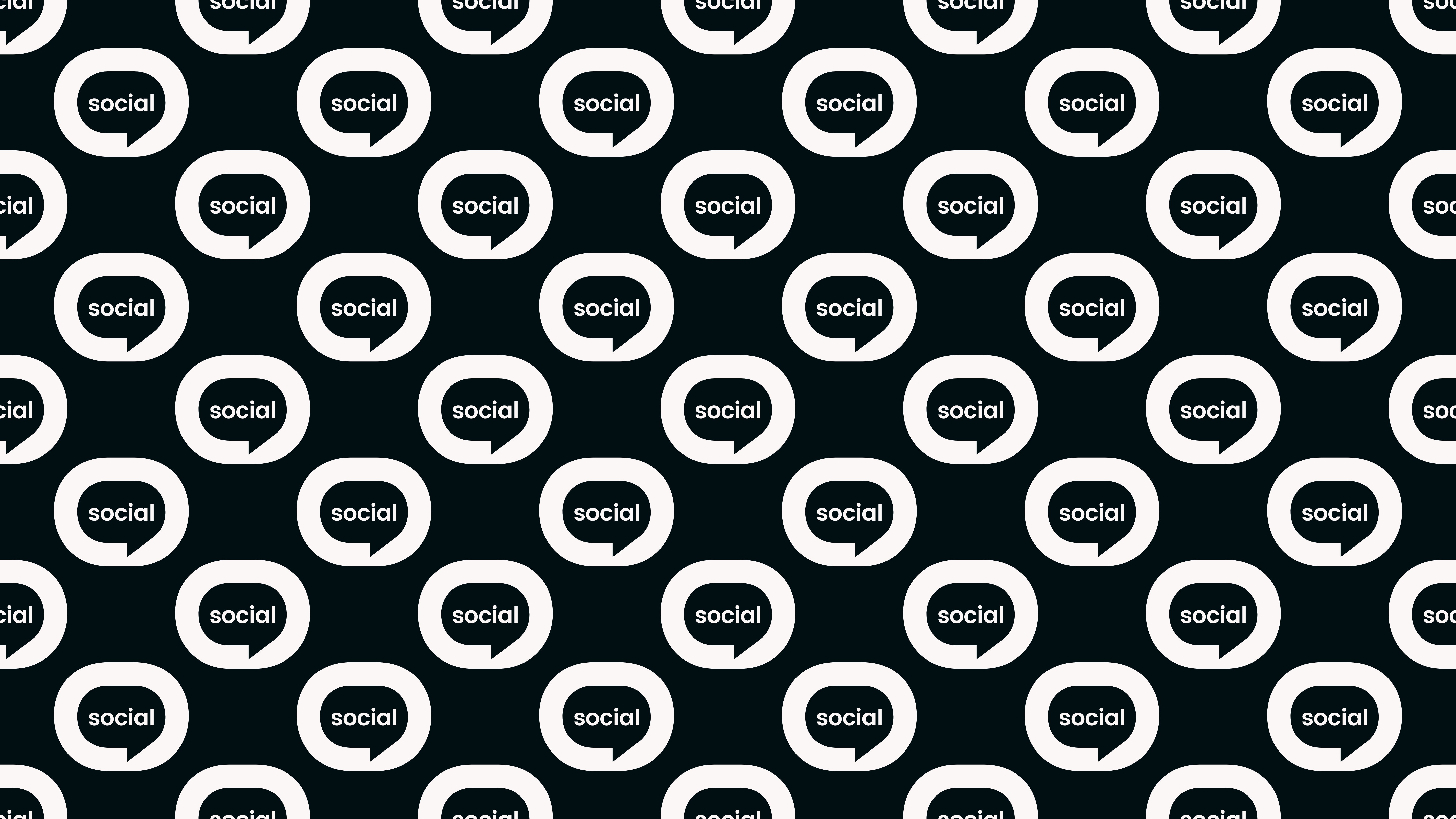 FOS Social logo black and white