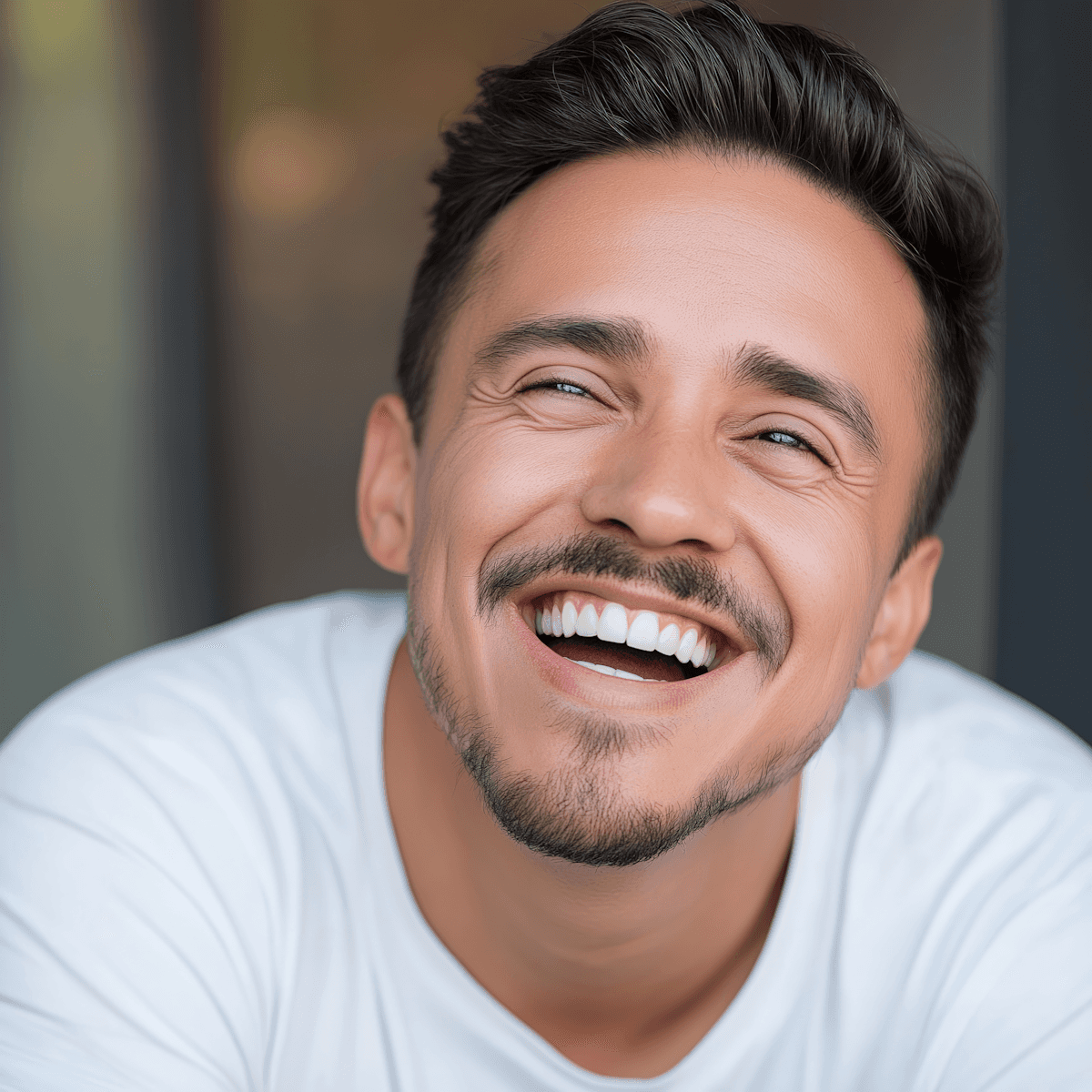Smiling man portrait