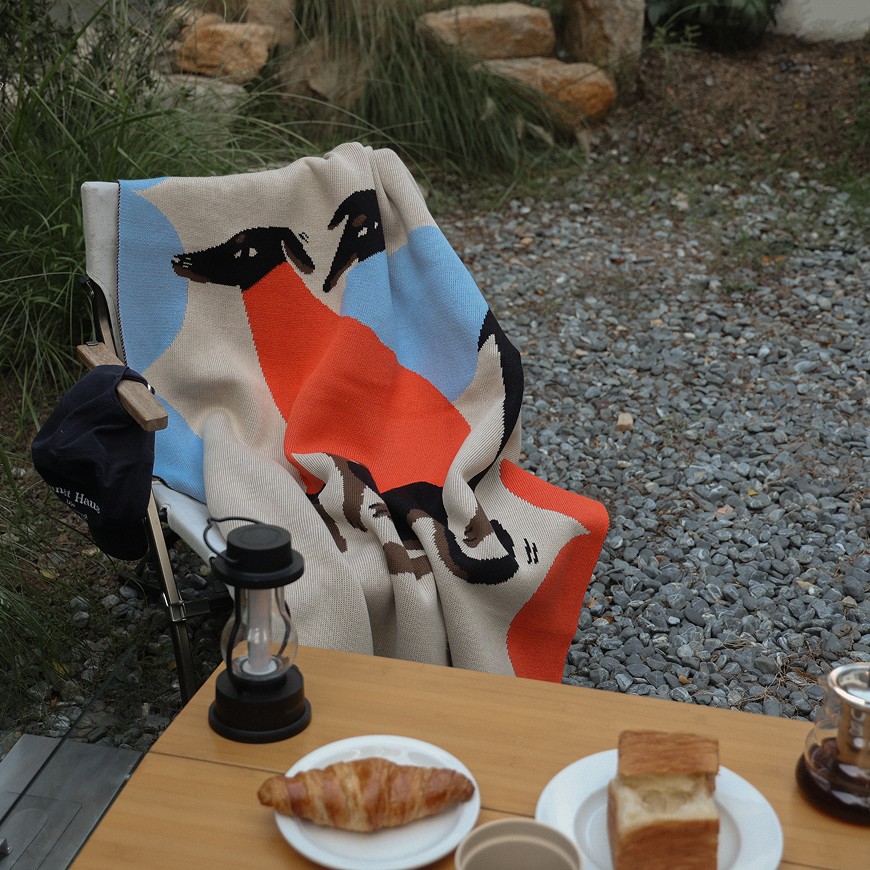 autumn doggos 니트 블랭킷