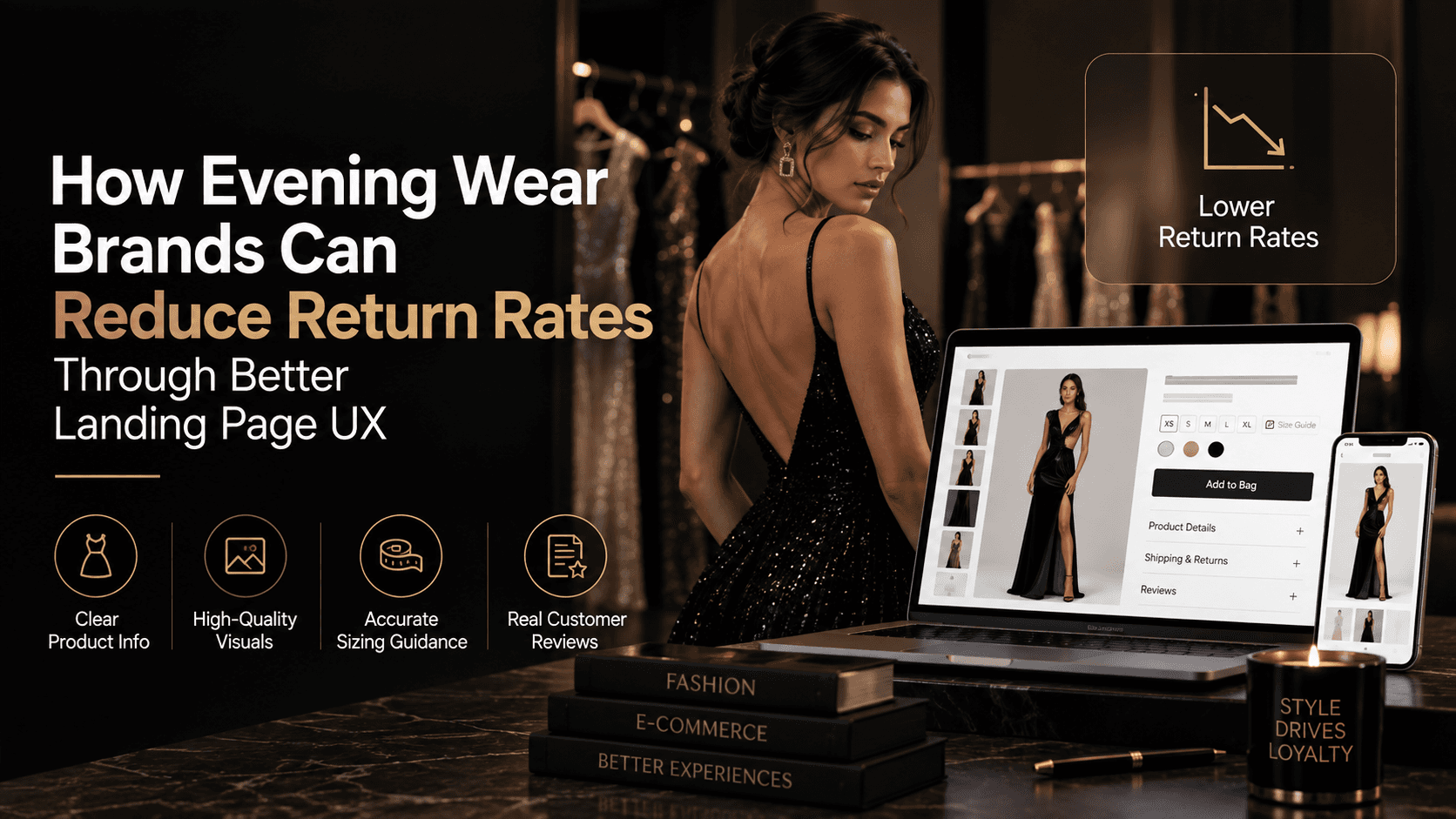 How Evening Wear Brands Can Reduce Return Rates Through Better Landing Page UX