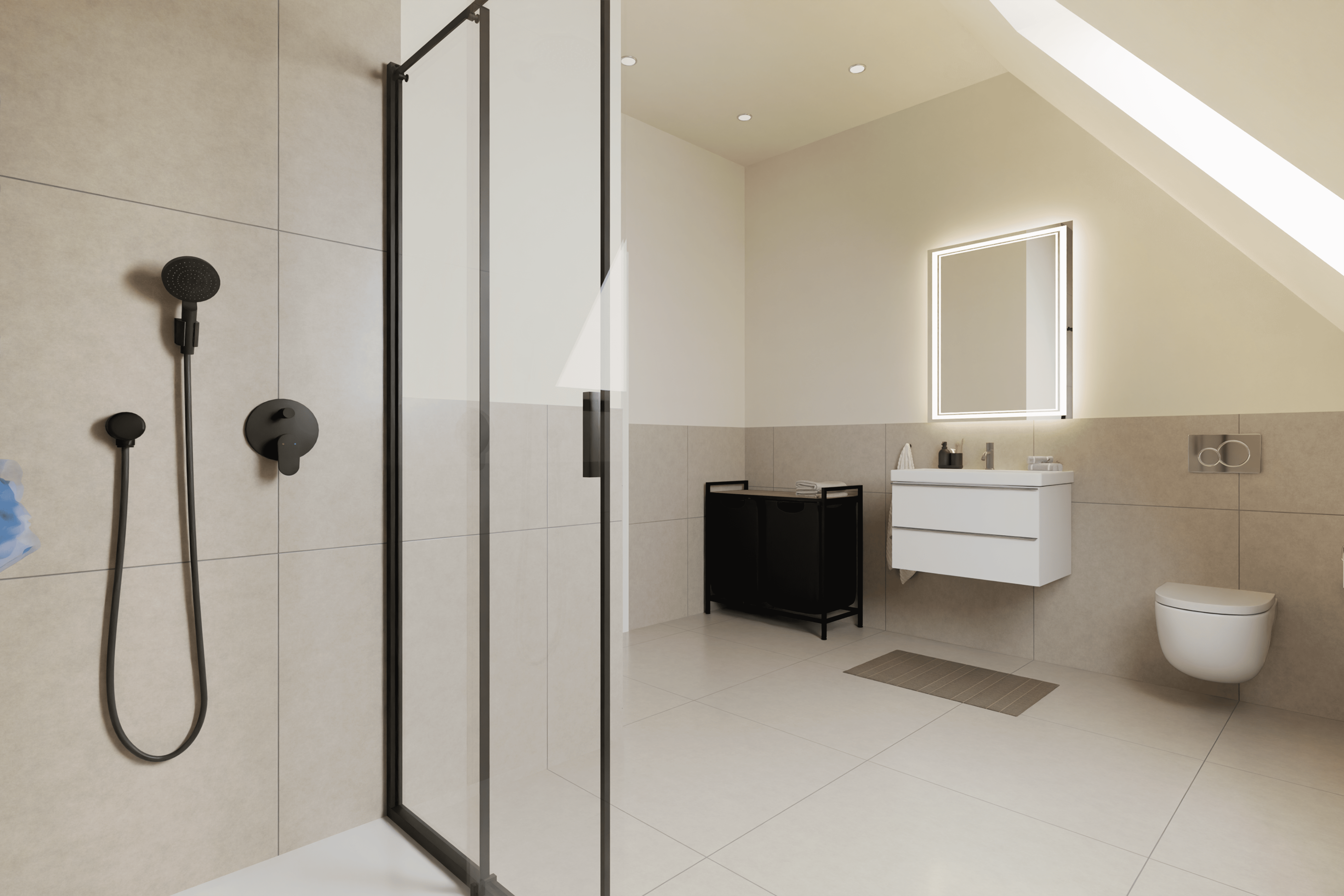 Renoviertes Zimmer mit zwei Fenstern im Wohnprojekt Goethestraße, lichtdurchflutet