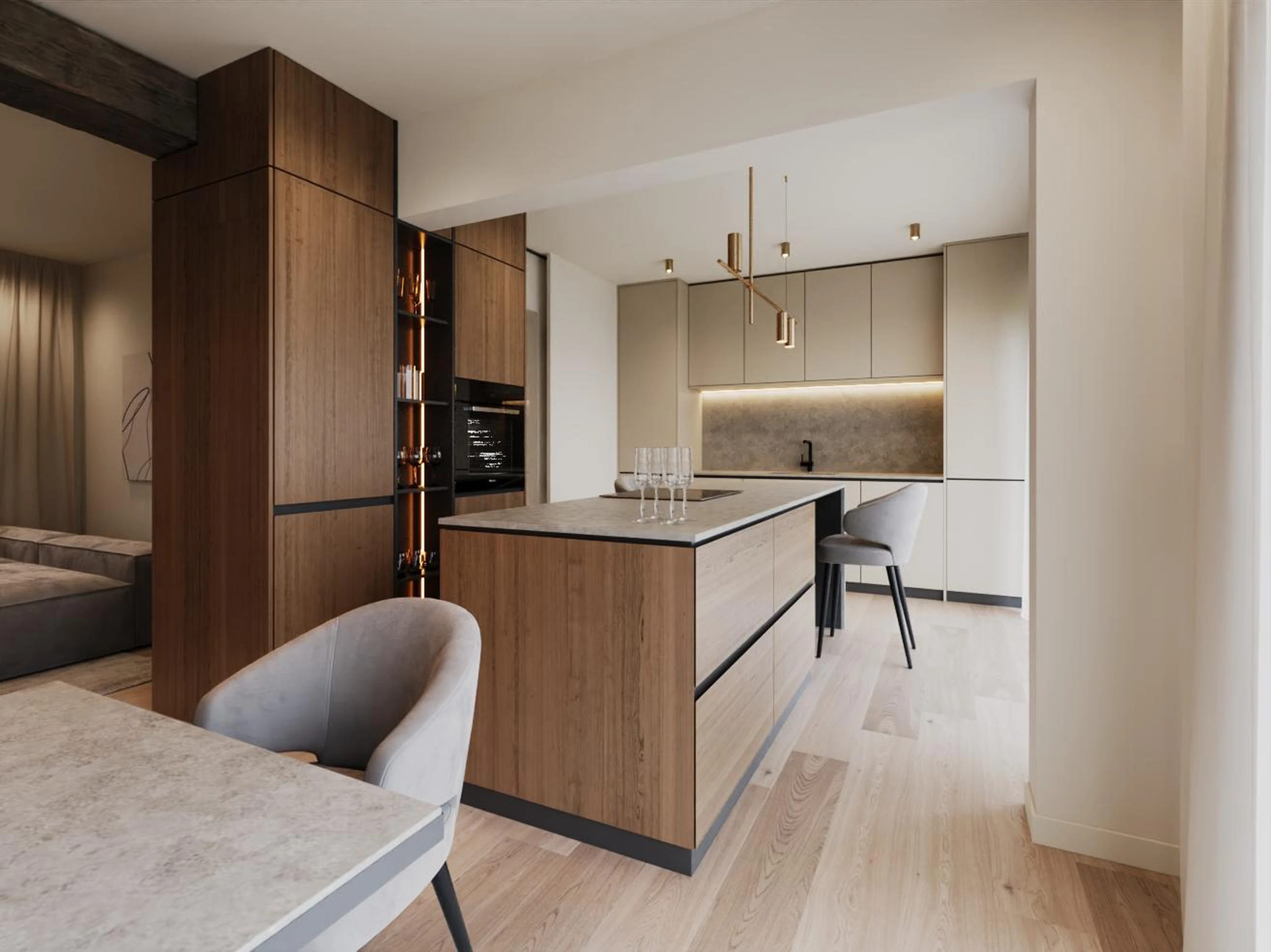 Détail — texture minérale adoucie avec lumière rasante.