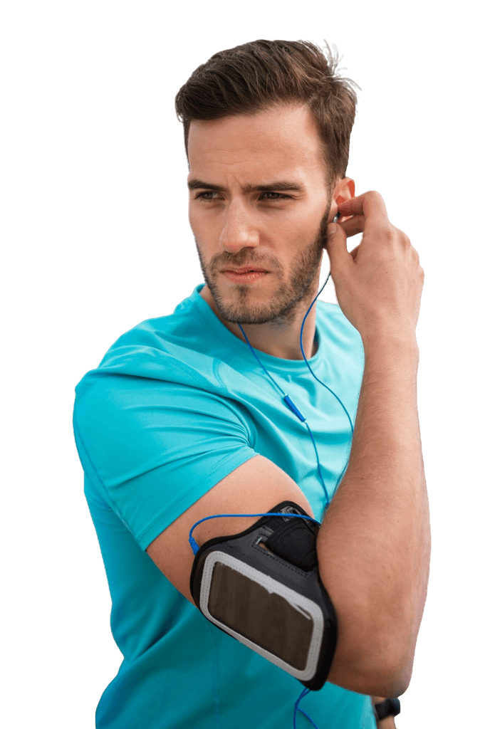 Professional Athlete tracking Heart beat during exercise