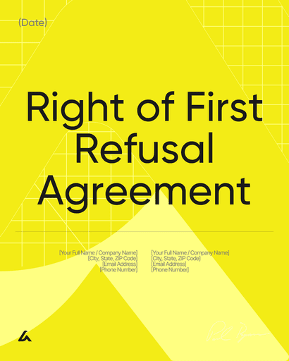 Right of First Refusal Agreement