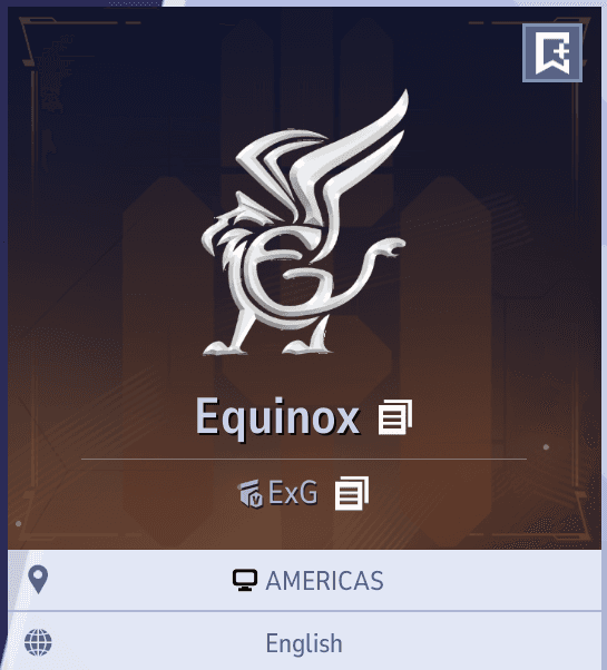 Equinox Rivals faction badge