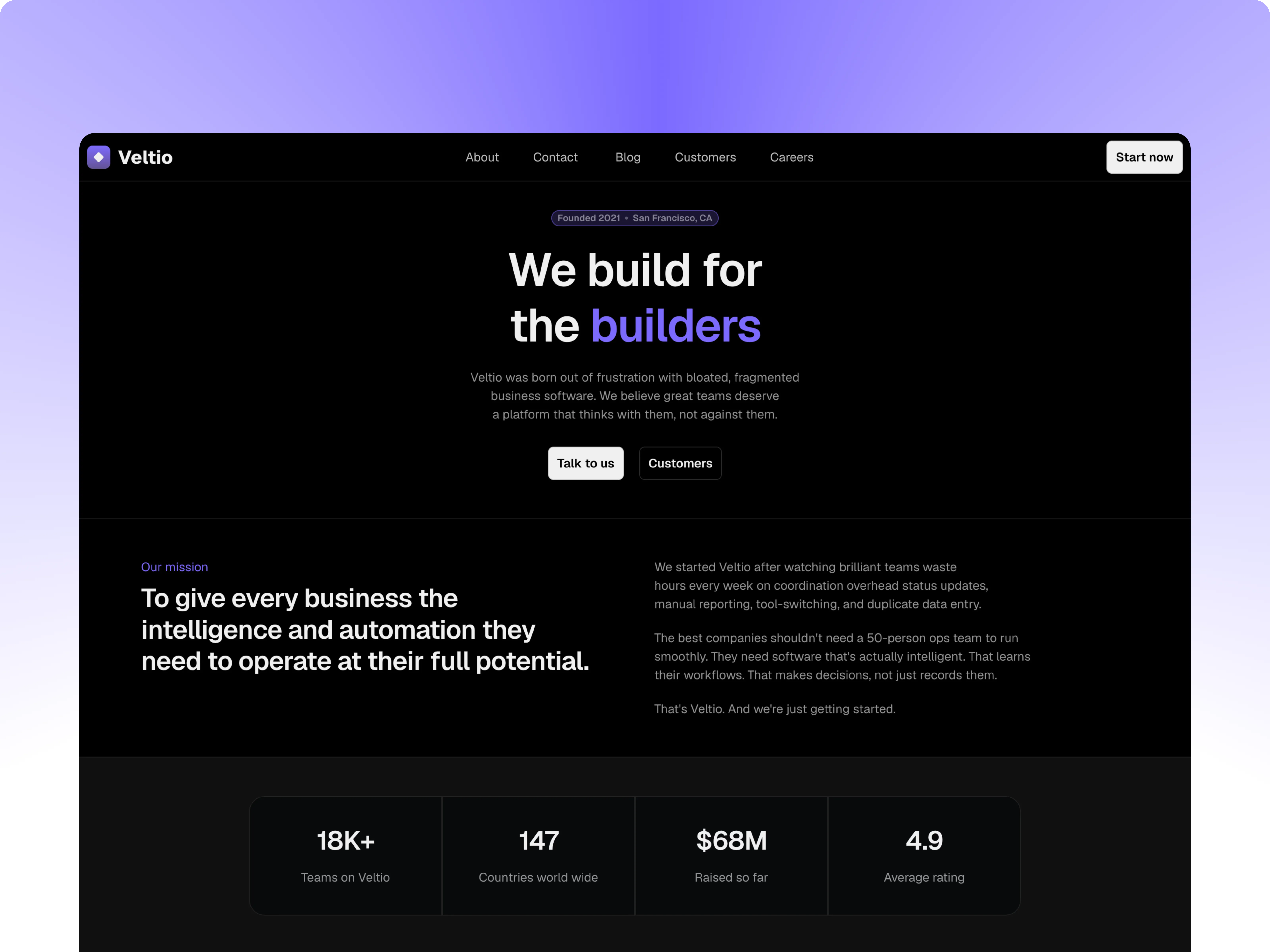 Glowrie, a premium template in Framerstacks for portfolio, agencies, and Saas. This is the team section of the website template in a mobile view.