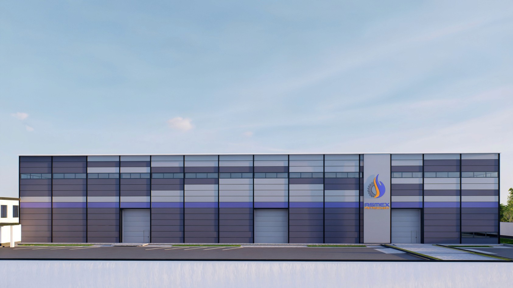 Архитектурная визуализация склада ASMEX PETROCHEM