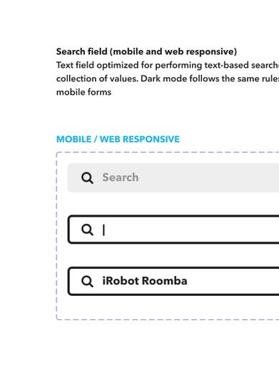 IFTTT's search field on light mode